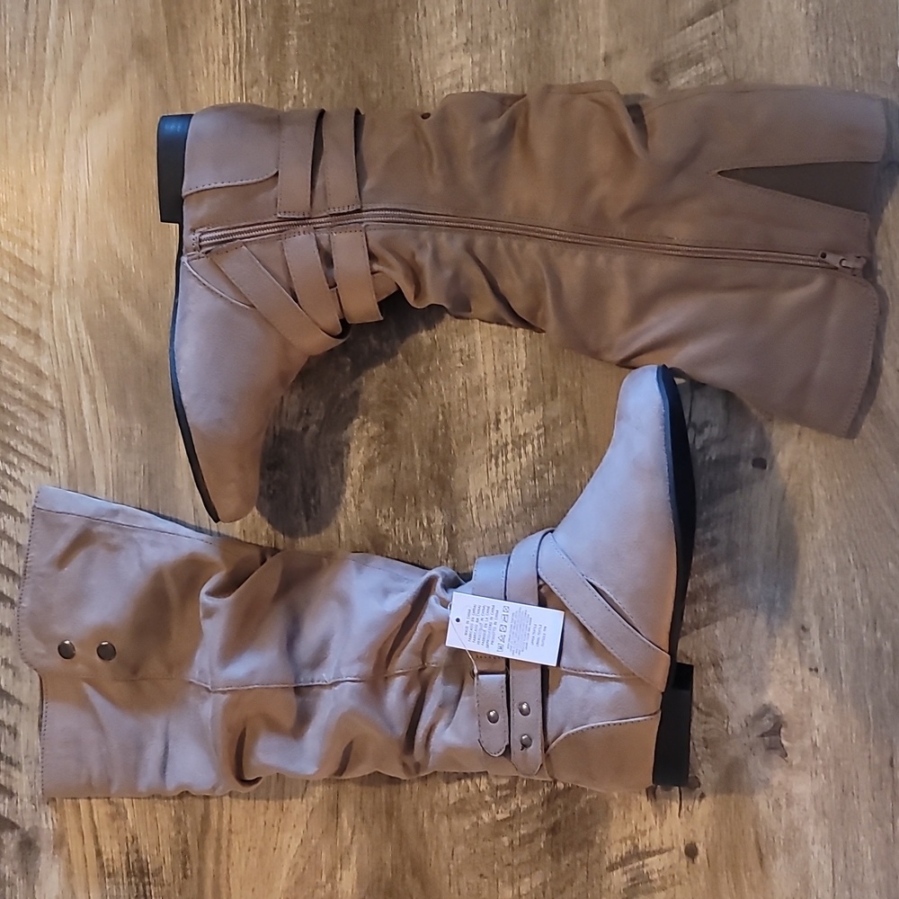 6.5 mysoft Women's Knee High Boots with Side Zipper